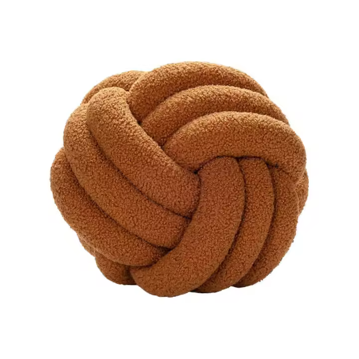Hecho a mano Desnudo Bola almohada Bola Redonda de Lana de cordero - 1