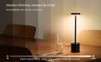 Lámpara De Mesa LED Táctil Recargable Luz Nocturna Para Escritorio Decorativa Para Restaurante Hotel Bar Bedroom Moderno - details 9