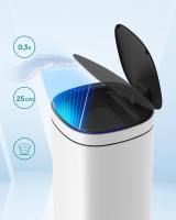 Cubo de Basura Automático de 50L con Sensor de Movimiento - Eliminación de Olores con Ozono, Indicador Luminoso Multicolor, Tapa de Acero Inoxidable - details 3
