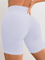 Shorts De Yoga Para Mujer Con Cintura Cruzada V 3.5 Shorts De Entrenamiento Fitness Deportivos Sin Bolsillos Regular Nylon Spandex - details 20