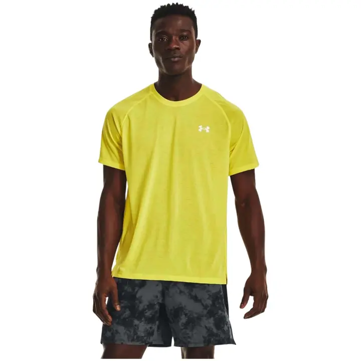 Camiseta de Manga Corta Under Armour Streaker para hombre en color verde - 1