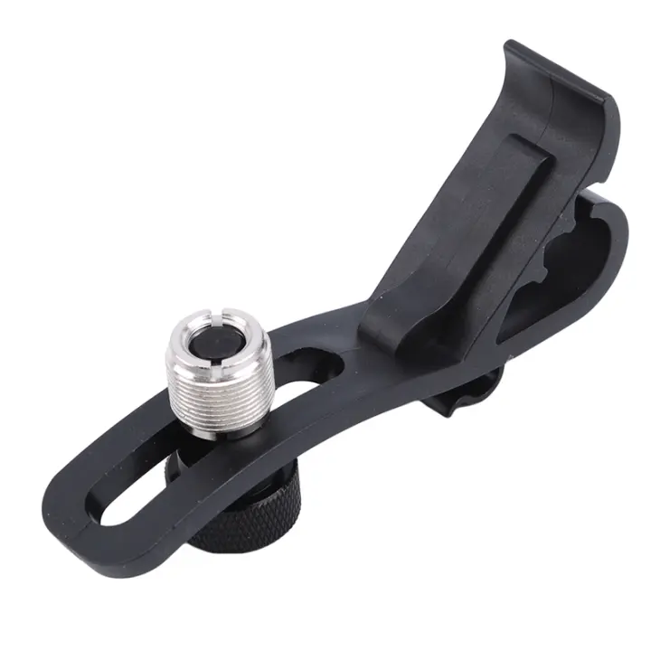 Accesorios De Batería Clip De Percusión Plástico Y Cobre Soporte De Micrófono Para Batería Clip De Borde De Snare Partes De Instrumentos Musicales Negro - 1