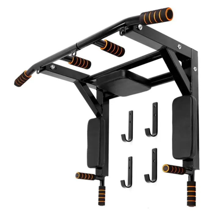 ALLINLIFE Barra dominadas pared dips Entrenamiento múltiple Máquina de dominadas Barra de dominadas multifuncional pull up Carga máx.200 kg - 1