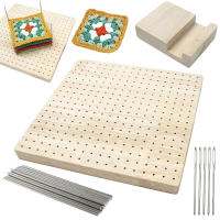 Tablero De Bloqueo De Crochet De Madera Reutilizable Set De Bloqueo De Tejer a Mano Tablero De Bloqueo De Gehäkeltes Planche De Blocage Au Crochet - details 7