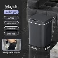Basurero Inteligente Sensor Automático 16L Para Cocina Y Baño Impermeable Con Tapa Bin De Residuos Domésticos Eléctrico - details 11