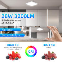Lámpara De Techo LED Moderna 110V 220V Cuadrada Dimmable Para Cocina Comedor Dormitorio Luz De Techo 28W/30W/40W/50W - details 16