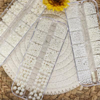 1200 Charms De Uñas 3-6mm Perlas Planas Para Decoración De Uñas Beige Blanco Media Perla Accesorios De Manicura Artística - details 2