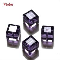 100PCS Cuentas De Cristal Transparentes De 4mm Para Fabricación De Joyería DIY Cuentas Espaciadoras Forma Cubo - details 7