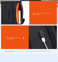 Bolsa De Negocios Multifuncional Impermeable Con Cerradura Antirrobo Transpirable Mochila Con Carga USB Gran Capacidad Para Viajes - details 10