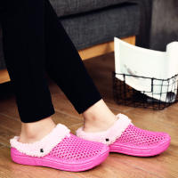 YRZL Pantuflas De Invierno Para Hombres Y Mujeres Zapatos Casuales No Friccionantes De Algodón Antideslizantes Para El Interior Del Hogar - details 18