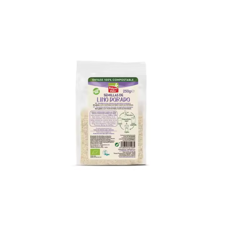 Semillas de lino dorado bio 250g La Finestra - 1