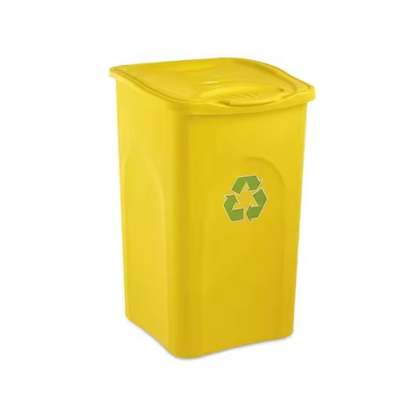Papelera Amarillo STEFANPLAST Begreen 50lt - 1