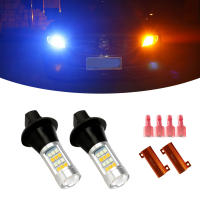Luz De Señal LED Dual-Color DRL 42SMD P21W 1156 BA15S BAU15S PY21W 7440 T20 Canbus Para Coche Luz Diurna Y Faros De Día 2PCS - details 6