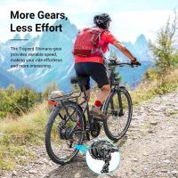 Ebike Bicicleta Carretera Bici 27.5 Pulgadas Bicicleta Electrica trekking Eleglide T1 Step-Thru Neumáticos CST Batería de 36V 13Ah Motor sin escobillas 250W 25Km/h 7 velocidades Shimano 100km de alcance máximo Impermeable IPX4 Carga máxima de 120kg - details 4