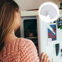 10 Pcs Magnets Para Nevera Material De Transferencia De Calor Blanco Decalcomanía Magnética Simplicidad Para Decoración Personalizada - details 2
