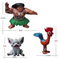 Set De Figuras De Acción Disney Moana 6/10pcs Con Demigod Maui Moana Waialiki Heihei Regalo De Cumpleaños Para Niños Modelo De Película - details 3