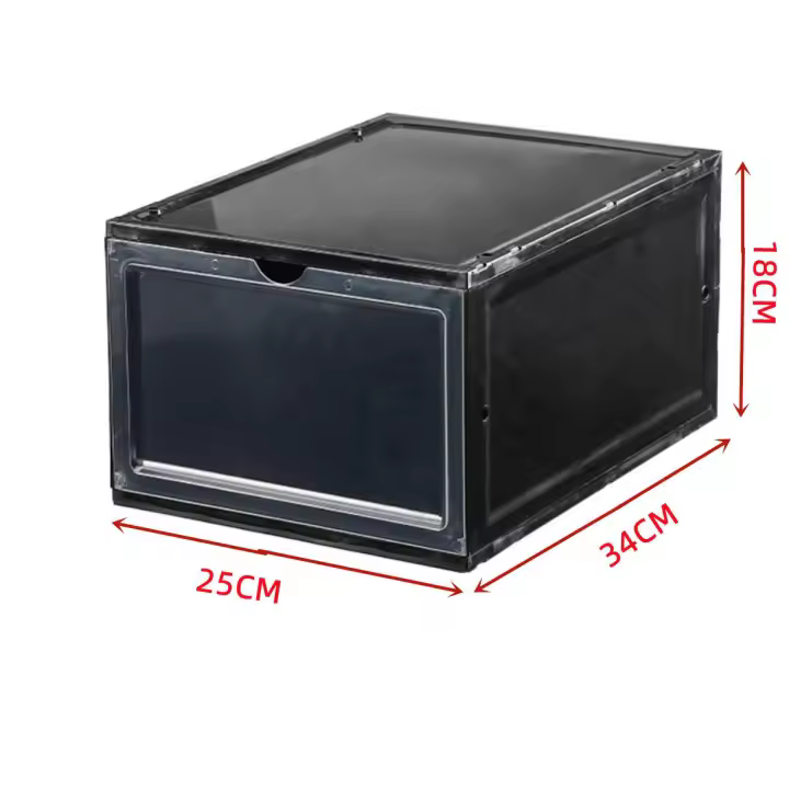 Zapatero plegable para el hogar, caja zapatos ,caja plastico cajone caja de almacenamiento de plástico transparente, organizador de zapatos, Zapatero de almacenamiento para zapatos de baloncesto, tacones altos - 1