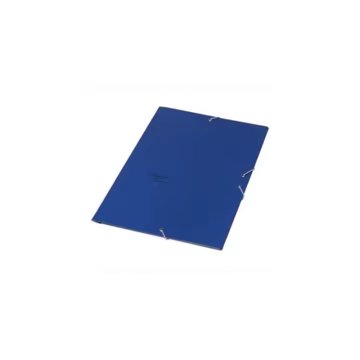 Fabrisa - FABRISA CARPETA DE GOMAS AZUL BASICA CON TRES SOLAPAS CUARTO - Pack de 5 unidades 18984 - 1