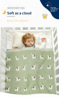Manta De Seguridad Para Bebés Recién Nacidos Con Estampado De Animales Algodón Suave Y Transpirable Para Niños Y Niñas De 0 a 24 Meses Manta De Recibimiento Para Bebés - details 0