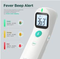 Termómetro Femometer para la fiebre sin contacto para bebés y adultos, termómetro digital de frente por infrarrojos con lectura instantánea, lectura precisa, alarma de fiebre. Blanco. ( Envase abierto ) - details 3