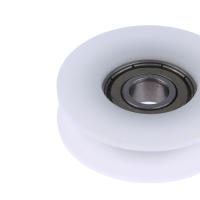 Rodamiento De Cadena De Acero 608ZZ 8x40x11.5MM Para Linea De Plástico POM Con Envolvente De Cinta Adhesiva U Groove Blanco - details 6