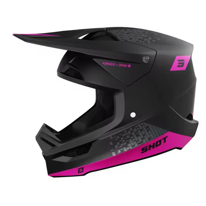 Shot Casco Off-road Furious Draw Negro Adulto - 1