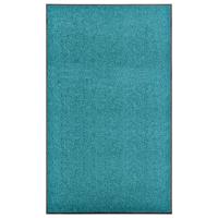 vidaXL Felpudo Lavable 90x150 cm Alfombra Entrada Pasillo Casa Puerta Color Azul,  cyan,  Crema y mas - details 1