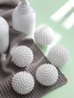 Bola De Lavado Antidesatornilladora TPR Blanca Pura Para Eliminación De Suciedad Y Enredos En Lavadora Circulares - details 4