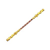 Nueva 2024 Barra Dorada Ruyi De Metal Negro Para Juego Wu Kong Adorno Artesanal De Mano Juguete Giratorio De Dedo 22cm - details 2