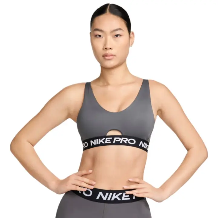 Sujetador Nike W Nikepro Indy Plunge Bra Sw Gris Bra Hf5961-068 - 1