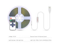 Tira De LED COB Flexible 5V Con Control Remoto RF Para Iluminación De Cocina Dormitorio Armario De Armario Sala De Estar Corte Cutfiable Y Dimmer - details 5