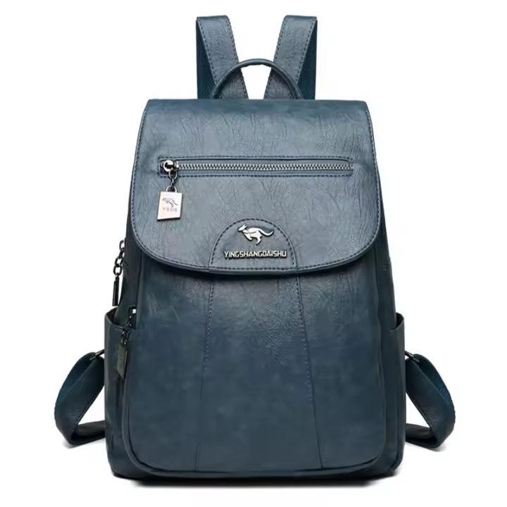 Mochipa De Cuero Suave Para Mujer En 5 Colores Bolsa De Hombre Vintage Casual Viaje Mochipa De Escuela Bolsa Para Damas - 1