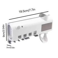 Estéril De Cepillos De Dientes Solar Ultravioleta Montado En La Pared Con Portador Automático Y Accesorios De Baño - details 1