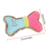 Juguete De Masticar Para Mascotas Gato Y Perro Resistente a Mordidas Con Ruido De Dientes Plush Sabor a Maíz Y Hueso Tamaño 1PC - details 5