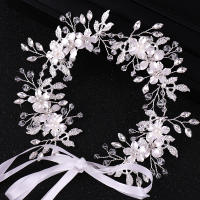 Diadema De Hojas Para Novia Accesorio De Boda En Oro Headdress Para Vestido De Novia Metal Adulto Tamaño M - details 2