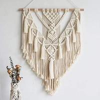 Macrame Tapiz Decoración de La Pared Bohemia Estilo Bohemio Tejido Decoración Del Hogar 55X70 Cm - details 0
