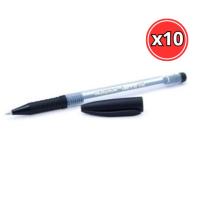 BOLÍGRAFOS INOXCROM TERRA 1.0 NEGRO - ROJO - AZUL - PACK DE 10 UNIDADES - details 2