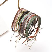 Pulsera De Hilo Tejido a Mano En Colombia Para Mujeres Y Hombres Joyería Bohemia Amistad Regalo Pulsera De Tela Colgante - details 5