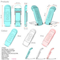 Nueva luz de lectura con clip para libro, luz nocturna con carga USB, lámpara de mesa con clip portátil, protección para los ojos, mini luz LED para libro con tarjeta - details 16
