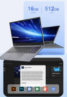 Ninkear YBOOK15 Portátil 2 en 1, Pantalla Táctil 15.6 pulgadas 1920*1080 con Giro de 360°, AMD Ryzen 3 3200U, 16GB RAM 512GB SSD, Windows 11 Pro, WiFi 2.4/5GHz Bluetooth 4.2, 1*USB3.0, 2*USB2.0, 1*Type-C, 1*HDMI, 1*RJ45, Batería 38Wh - details 10