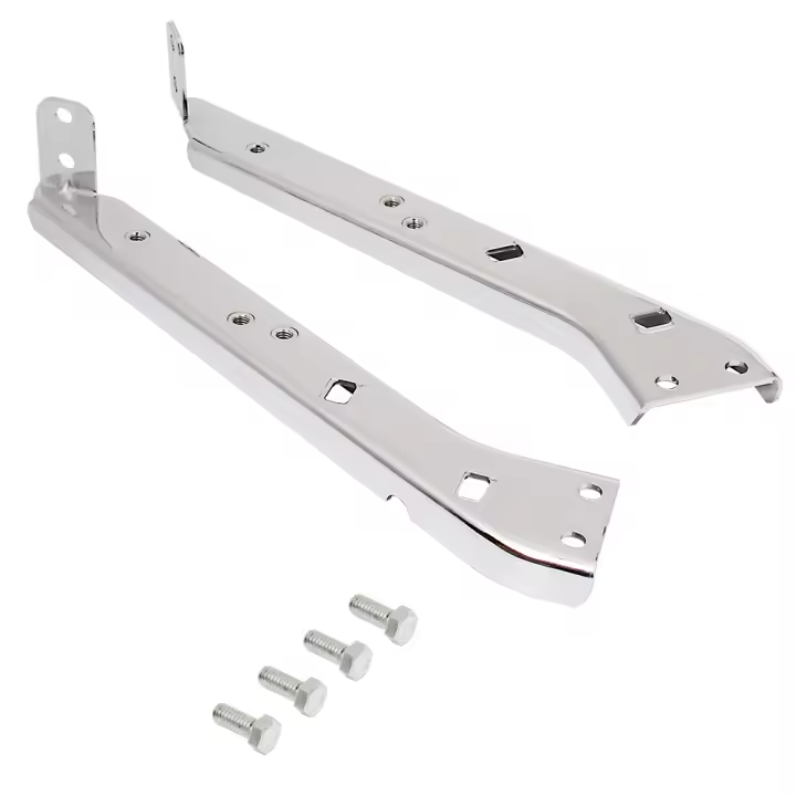 Soporte De Estuche De Silla Drag HD Para Harley Electra Glide Road Glide Road King Street Glide FLHX Tour Glide FLT En Cromo - 1