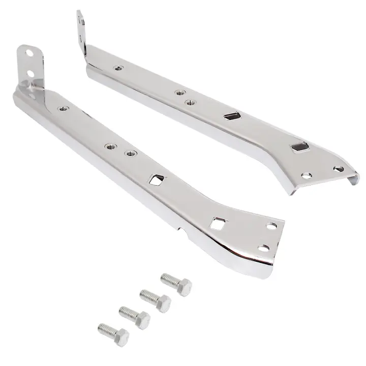 Soporte De Estuche De Silla Drag HD Para Harley Electra Glide Road Glide Road King Street Glide FLHX Tour Glide FLT En Cromo - 1
