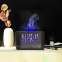 Humidificador de llama de espiga de trigo hueca de grano de madera de 200 ml, máquina de aromaterapia con aceite esencial de llama - details 55