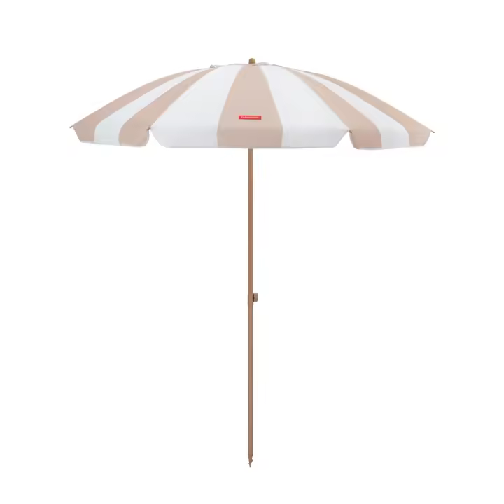 Flamingueo Sombrilla Playa Grande 220x180cm Parasol con Protección Solar UPF 50+ para Playa, Jardín y Piscina Orientación y Altura Regulable Poliéster Waterproof Bolsa de Transporte - 1