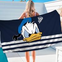 Toalla De Playa Microfibra Donald Duck Rápida Secado Toalla De Piscina Para Viajes Yoga Absorbente Suave Combinación De Poliéster Y Algodón Tamaño Rectangular - details 5