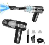 Aspirador de Mano Inalámbrico para Coche, Portátil y Recargable por USB - 290000 PA - 28W - 36V - Punta de Boquilla Plana Extendida - Filter Element 2 - Negro - details 0