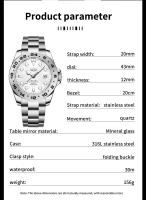 Reloj De Pulsera Deportivo Para Hombre LIGE Marca Top Militar Lujo Acero Inoxidable Resistente Al Agua Cuarzo Reloj Masculino Con Manos Luminosas Y Marcadores Arábigos - details 1