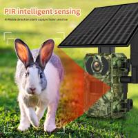 Cámara de caza solar 4G SIM, detección de movimiento PIR impermeable de 20 m, visión nocturna de 30 m + tarjeta SD de 128G - details 2