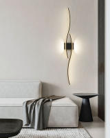 Lámparas De Pared LED Para Dormitorio 24w 28w Negras Y Doradas Iluminación Decorativa Para Casa Pasillo Aisle Balcón Luz De Noche Moderna - details 2