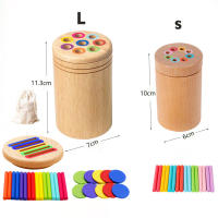 Juguetes Educativos Montessori De Madera Para Niños Juego De Alineación De Colores Y Sorting Con Palos Para El Desarrollo De Las Habilidades Motoras Finas Y Matemáticas - details 0